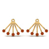 Load image into Gallery viewer, ear-lobe-orange-sapphire-jacket-in-yellow-gold-FDEAR9316GSAORANGLE2-NL-YG.jpg