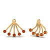 Load image into Gallery viewer, ear-lobe-orange-sapphire-jacket-in-yellow-gold-FDEAR9316GSAORANGLE2-NL-YG.jpg