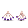Load image into Gallery viewer, ear-lobe-purple-topaz-jacket-in-rose-gold-FDEAR9316GVITOANGLE2-NL-RG.jpg