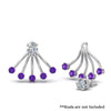 Load image into Gallery viewer, ear-lobe-purple-topaz-jacket-in-white-gold-FDEAR9316GVITOANGLE2-NL-WG.jpg