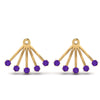 Load image into Gallery viewer, ear-lobe-purple-topaz-jacket-in-yellow-gold-FDEAR9316GVITOANGLE2-NL-YG.jpg