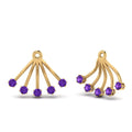 Thumbnail 79 - ear-lobe-purple-topaz-jacket-in-yellow-gold-FDEAR9316GVITOANGLE2-NL-YG.jpg