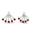 Load image into Gallery viewer, ear-lobe-ruby-jacket-in-white-gold-FDEAR9316GRUDRANGLE2-NL-WG.jpg