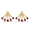 Load image into Gallery viewer, ear-lobe-ruby-jacket-in-yellow-gold-FDEAR9316GRUDRANGLE2-NL-YG.jpg