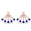 Load image into Gallery viewer, ear-lobe-sapphire-jacket-in-rose-gold-FDEAR9316GSABLANGLE2-NL-RG.jpg