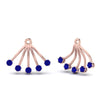 Load image into Gallery viewer, ear-lobe-sapphire-jacket-in-rose-gold-FDEAR9316GSABLANGLE2-NL-RG.jpg