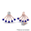 Load image into Gallery viewer, ear-lobe-sapphire-jacket-in-rose-gold-FDEAR9316GSABLANGLE2-NL-RG.jpg
