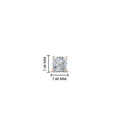 Thumbnail 2 - Earring For Men 2 Carat Princess Cut Stud