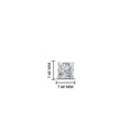 Thumbnail 13 - Earring For Men 2 Carat Princess Cut Stud