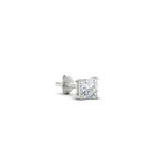 Load image into Gallery viewer, Earring For Men 2 Carat Princess Cut Stud
