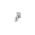 Thumbnail 15 - Earring For Men 2 Carat Princess Cut Stud