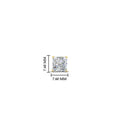 Thumbnail 22 - Earring For Men 2 Carat Princess Cut Stud