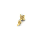 Load image into Gallery viewer, Earring For Men 2 Carat Princess Cut Stud
