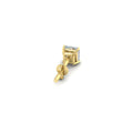 Thumbnail 25 - Earring For Men 2 Carat Princess Cut Stud