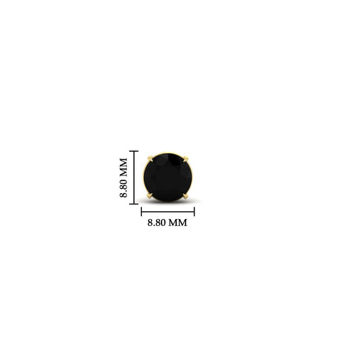 Earring For Men 2 Carat Round Cut Stud
