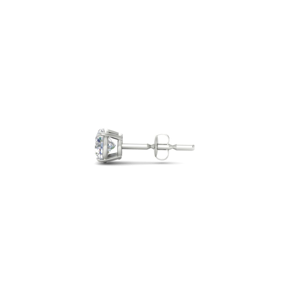 Earring For Men 2 Carat Round Cut Stud