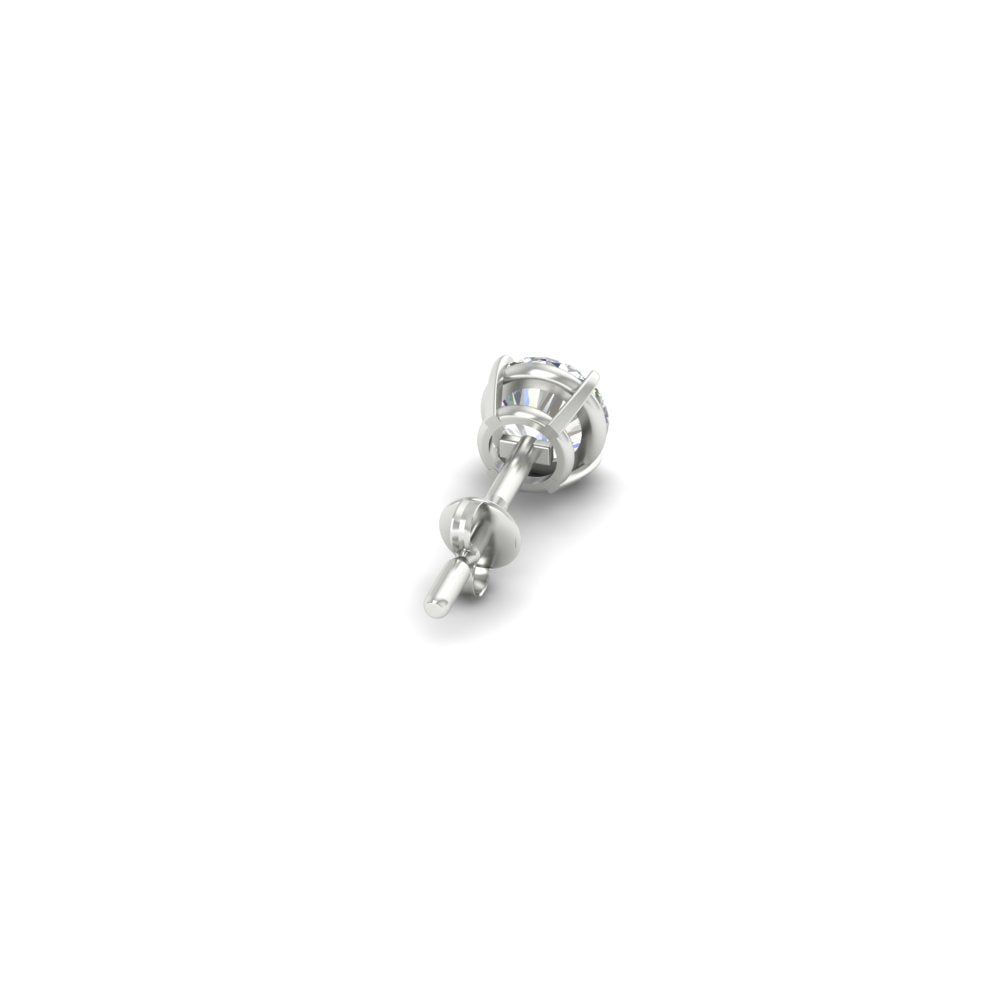 Earring For Men 2 Carat Round Cut Stud