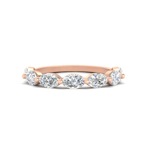 East West 2 Carat Marquise Wedding Ring