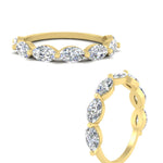 Load image into Gallery viewer, east-west-2-carat-marquise-diamond-wedding-ring-in-FD9939MQBANGLE3-2.00CT-NL-YG
