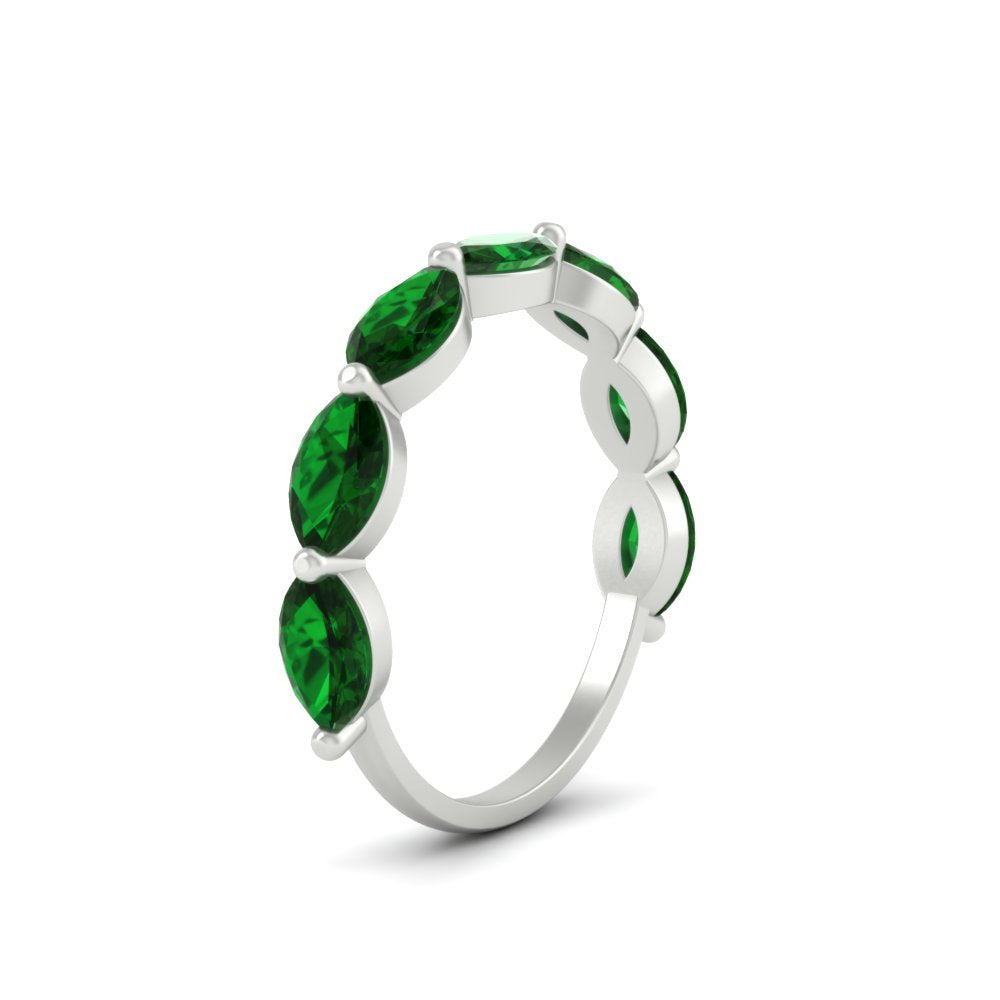east-west-2-carat-marquise-emerald-wedding-ring-in-FD9939MQBGEMGRANGLE3-2.00CT-NL-WG