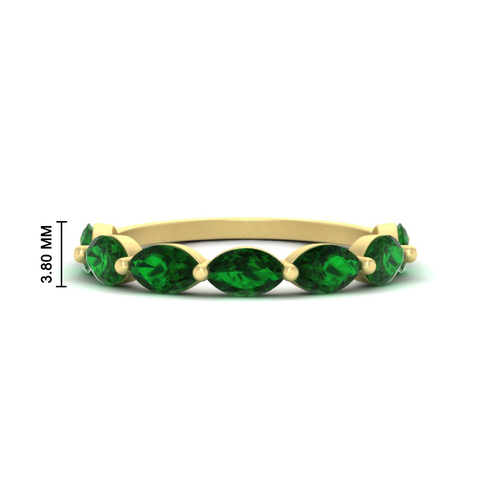 east-west-2-carat-marquise-emerald-wedding-ring-in-FD9939MQBGEMGRANGLE3-2.00CT-NL-YG