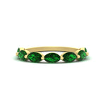 Load image into Gallery viewer, east-west-2-carat-marquise-emerald-wedding-ring-in-FD9939MQBGEMGRANGLE3-2.00CT-NL-YG

