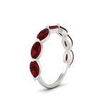 Load image into Gallery viewer, east-west-2-carat-marquise-ruby-wedding-ring-in-FD9939MQBGRUDRANGLE3-2.00CT-NL-WG
