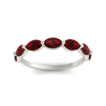 Load image into Gallery viewer, east-west-2-carat-marquise-ruby-wedding-ring-in-FD9939MQBGRUDRANGLE3-2.00CT-NL-WG
