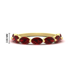 Load image into Gallery viewer, east-west-2-carat-marquise-ruby-wedding-ring-in-FD9939MQBGRUDRANGLE3-2.00CT-NL-YG
