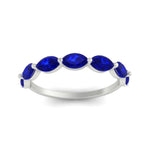 Load image into Gallery viewer, east-west-2-carat-marquise-sapphire-wedding-ring-in-FD9939MQBGSABLANGLE3-2.00CT-NL-WG
