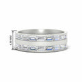 Thumbnail 8 - East West Baguette Halfway Engagement Band