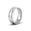 Thumbnail 10 - East West Baguette Halfway Engagement Band