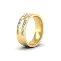 Thumbnail 16 - East West Baguette Halfway Engagement Band