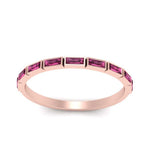 Load image into Gallery viewer, east-west-baguette-stack-pink-sapphire-wedding-band-in-rose-gold-FD123020BGSADRPI-NL-RG.jpg
