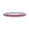 Load image into Gallery viewer, east-west-baguette-stack-pink-sapphire-wedding-band-in-white-gold-FD123020BGSADRPI-NL-WG.jpg