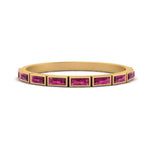 Load image into Gallery viewer, east-west-baguette-stack-pink-sapphire-wedding-band-in-yellow-gold-FD123020BGSADRPI-NL-YG.jpg
