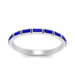 Load image into Gallery viewer, east-west-baguette-stack-sapphire-wedding-band-in-white-gold-FD123020BGSABL-NL-WG.jpg
