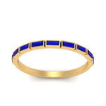 Load image into Gallery viewer, east-west-baguette-stack-sapphire-wedding-band-in-yellow-gold-FD123020BGSABL-NL-YG.jpg
