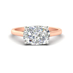 Load image into Gallery viewer, east-west-cushion-2-tone-engagement-ring-in-rose-gold-fd11539cur-nl-rg
