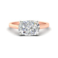 Thumbnail 13 - east-west-cushion-2-tone-engagement-ring-in-rose-gold-fd11539cur-nl-rg