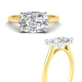 Thumbnail 6 - east-west-cushion-2-tone-engagement-ring-in-yellow-gold-fd11539cur-nl-yg