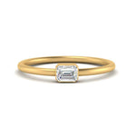 Load image into Gallery viewer, east-west-emerald-cut-stacking-ring-in-yellow-gold-FD9543EMR-NL-YG.jpg
