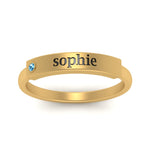 Load image into Gallery viewer, East West Name Signet Band
