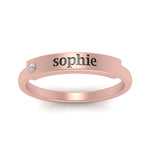 Load image into Gallery viewer, East West Name Signet Band
