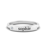 Load image into Gallery viewer, East West Name Signet Band
