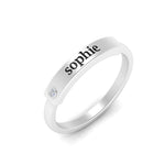 Load image into Gallery viewer, East West Name Signet Band
