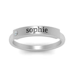 Load image into Gallery viewer, East West Name Signet Band
