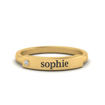 Load image into Gallery viewer, East West Name Signet Band
