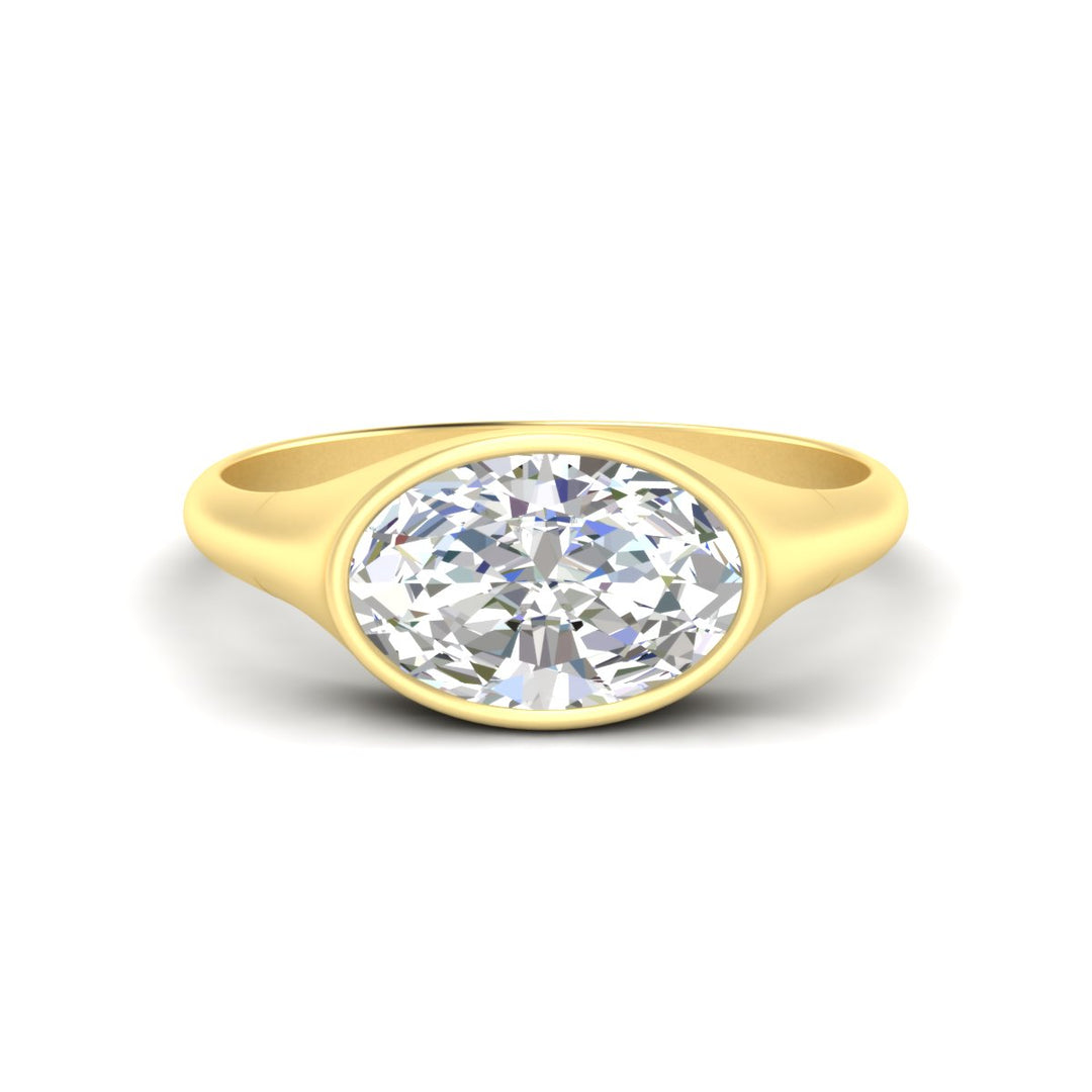 east-west-lab-grown-oval-cut-bezel-engagement-ring-in-yellow-gold-fdenr11606ovr-nl-yg