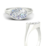 Load image into Gallery viewer, east-west-oval-bezel-engagement-ring-in-white-gold-fdenr11606ovrangle3-nl-wg
